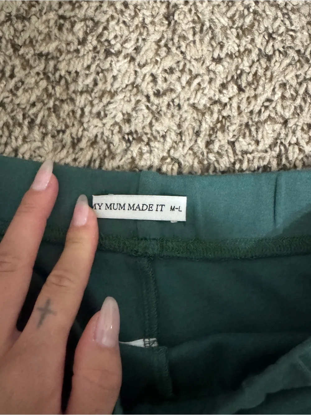 My Mum Made It Women's Dark Green Bike Shorts - Picture 2 of 3